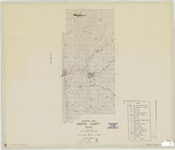 Drainage map of Martin County Indiana