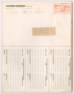 Stevens Pictures of Texas Inc.: Catalog No. 22, 1967