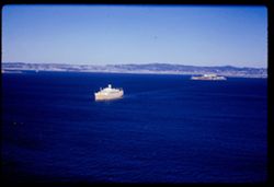 British Orient Lines ORSOVA - 32,500 tons leaving San Francisco at 22 knots, after her first visit EK CL
