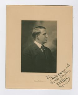 Autographed portrait of William W. Hawkins