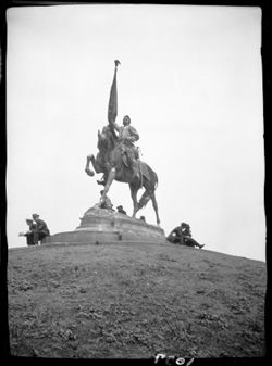 Statue near Blackstone