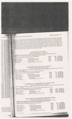 Congressional Staff Directory, 1993