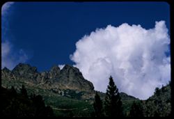 Cloud above Sierra Buttes Sierra county