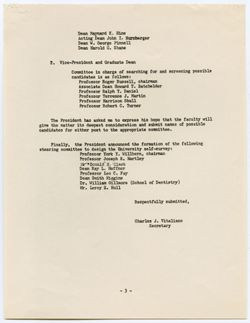 Faculty Council Information Bulletin, ca. June 1964