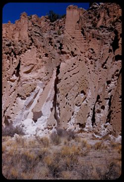Beaufiful cliffs near Bandelier National Monument. New Mexico.
