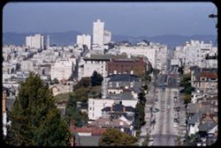 view east down Broadway from Divisadero St. San Francisco