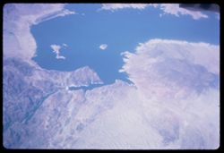 Pan-Am jet over Lake mead
