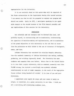 State of the University Address, 5 Oct 1971