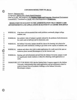 99-7-2 Resolution to Suggest to the Administration that Credit Card Advertisements and Applications Be Banned in Academic Buildings