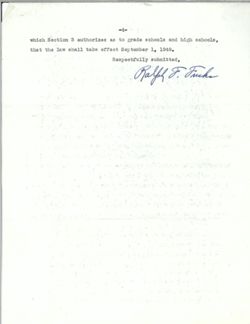 Non-Segregation Bill, 1948-1949