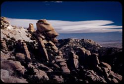 Weird rock formations along Mt. Lemmon road Santa Catalina Mtns.