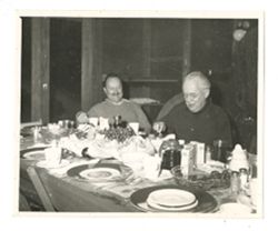 Roy Howard dining at Bohemian Grove