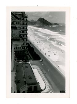 Rio beach and street