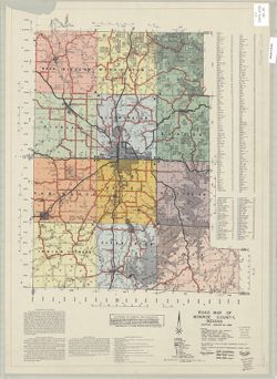 Road map of Monroe County, Indiana [cartographic material] : adopted January 20, 1966