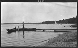 Whetsell at Lake Maxinkuckee, about June 1908, 3 p.m., sun, storm approaching