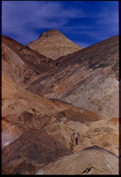 Looking up from Artist's Drive  Death Valley Cushman EK