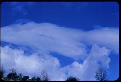 Clouds in afternoon eastern sky above Calif. 37 Napa county