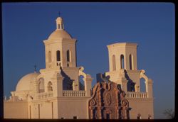Towers of church of San Xavier del Bac near Tucson
