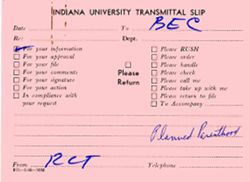 Indiana University Vice President and Chancellor’s records, 1963-1977, C132