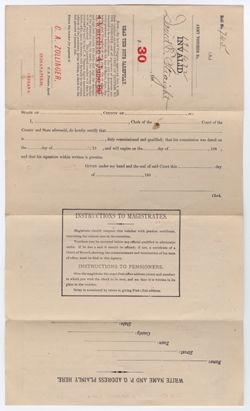 1881, June 27. Pension certificate and voucher