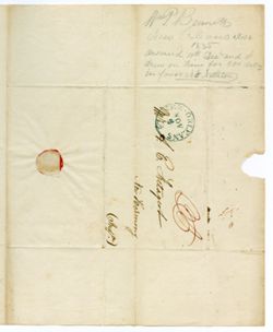 Bennett, W[illia]m P[enn], New Orleans. To A[chille] E[mery] Fretageot, New Harmony, Indiana., 1835 Nov. 4