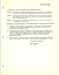R-27 Resolution to Alter the Present Final Examination System, 24 October 1968