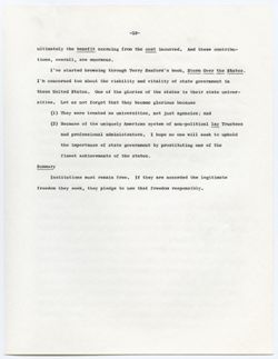 Notes for Remarks to Compact Steering Committee, December 5, 1967