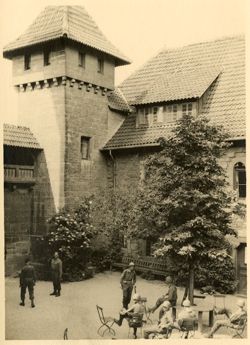 Courtyard of the castle Wachsenburg