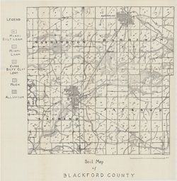 Soil map of Blackford County