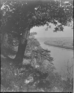 Ohio river from area of Pyramid Hill near Madison