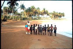 Children at the beach