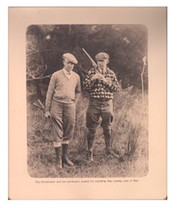 Roy Howard & friend on hunting trip