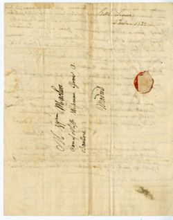 C[harles] A[lexandre] LESUEUR, Philadelphia. To W[illia]m MACLURE, Madrid., 1822 Feb. 21
