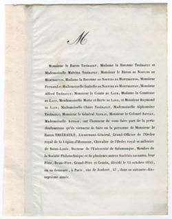 Correspondence from Paul to Adolphe, 1802-1846