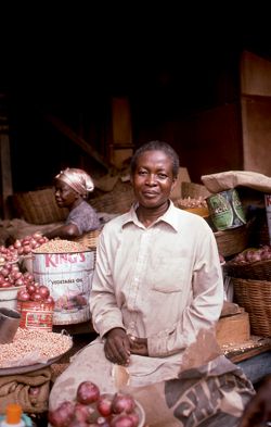 Onion and Groundnut Seller