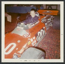 Hoagy Carmichael in an Indy race car.