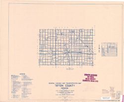 General highway and transportation map of Tipton County, Indiana