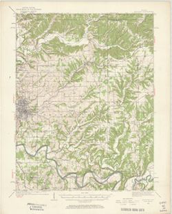 Indiana Bedford quadrangle [1958 reprint with vegetation]