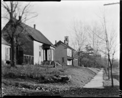 Street with sheriff's residence at end, Nashville