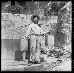 Water carrier near hill street on Barranca street