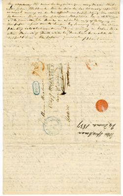 Speakman, John, Philad. To William Maclure, City of Mexico, Mexico., 1837 Dec. 24