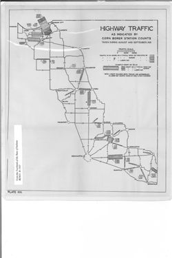 Highway traffic as indicated by Corn Borer Station counts taken during August and September, 1931