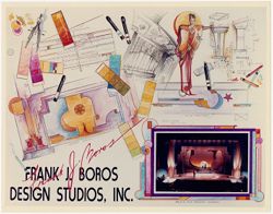 Frank J. Boros Design Studios, Inc. promotional photo featuring stage from Black Filmmakers' award ceremony