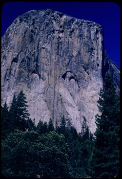 El Capitan from the west  Yosemite Valley