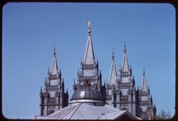 Mormon Temple Spires Salt Lake City