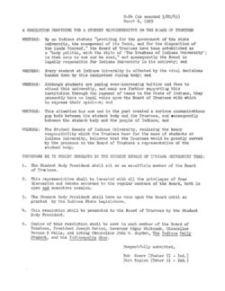 R-64 Resolution Providing for a Student Representative on the Board of Trustees, 06 March 1969