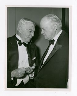 Bernard M. Baruch and Herbert Hoover at an event