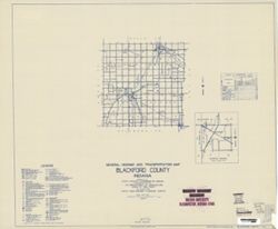 General highway and transportation map of Blackford County, Indiana