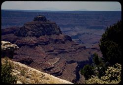 Grand Canyon from Cape Royal on north rim  Vishnu temple from Cape Royal