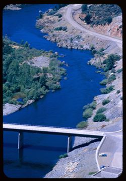Sacramento river below Shasta Dam